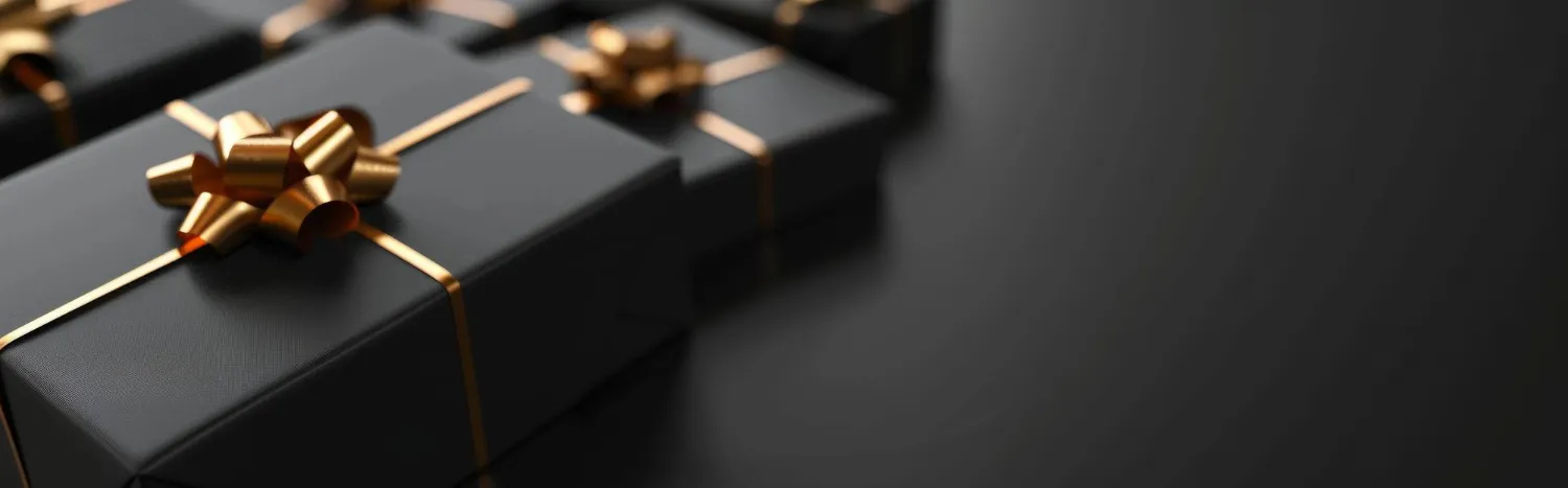 Une boîte de cadeaux de Noël sur une table