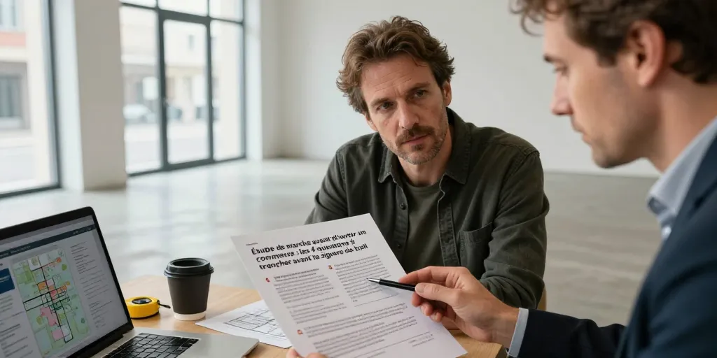 Étude de marché avant d'ouvrir un commerce : les 4 questions à trancher avant la signature du bail