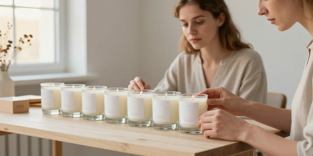 Lancer une marque de bougies : pourquoi l’étiquetage est votre premier argument de vente