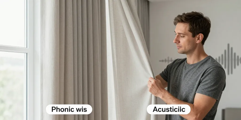 Rideau phonique ou rideau acoustique : personne ne vous explique ça avant d’acheter