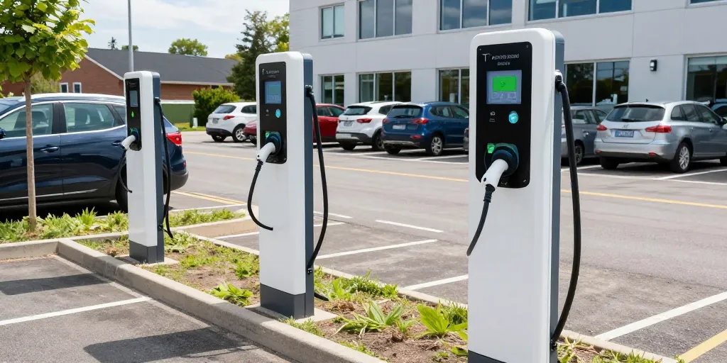 Bornes de recharge sur les parkings d’entreprise : comment le projet se finance