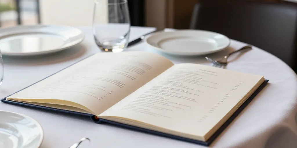 Design de menu pour une carte de restaurant : quand le graphisme influence les commandes